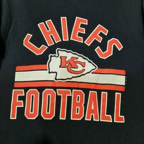 Chiefs Women's Black 100% Cotton Short Sleeve Pullover‎ T-Shirt Size Small - Picture 3 of 4